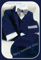 Costum baieti -Navy summer blue - CLICK AICI PENTRU DETALII