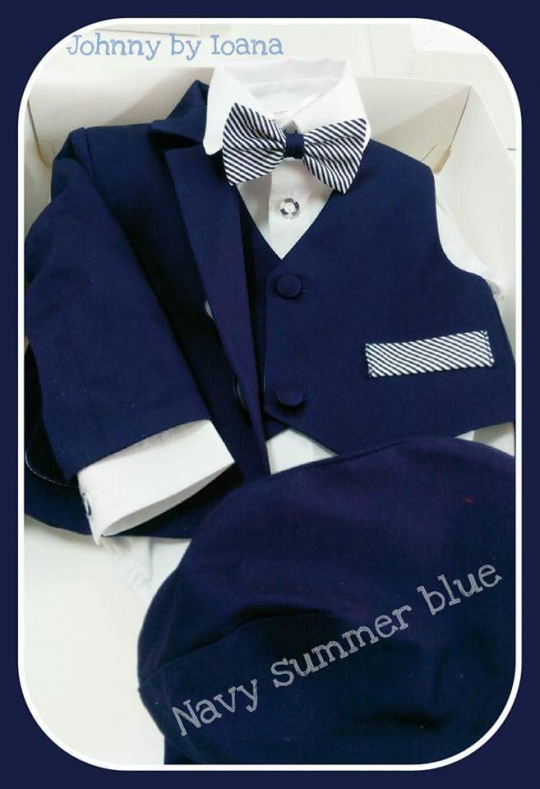 foto Costum baieti -Navy summer blue