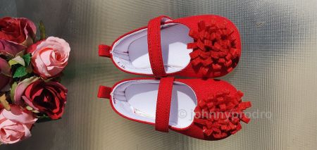 Pantofiori fetita-Bebe Red- FP1 - CLICK AICI PENTRU DETALII