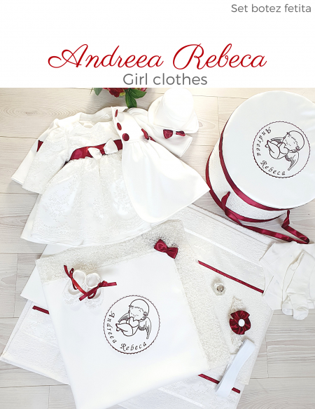 Set botez fetita -Andreea Rebeca - CLICK AICI PENTRU DETALII